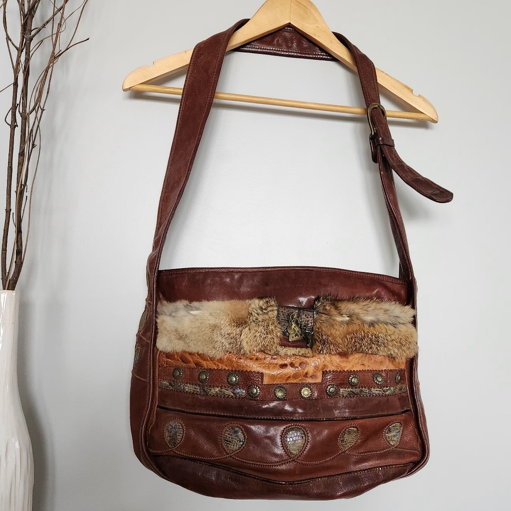 🌙Vintage Brown Leather Purse - Picture 1 of 12